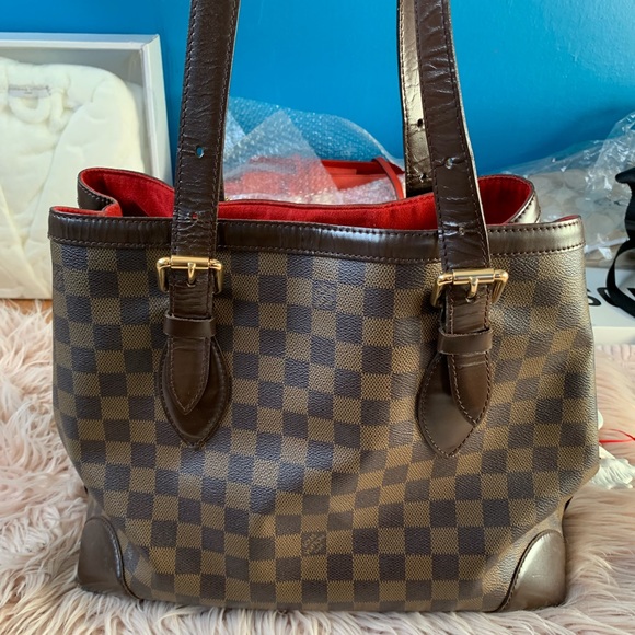 Authentic Louis Vuitton Hampstead MM medium Damier Ebene bag - Picture 4 of 16